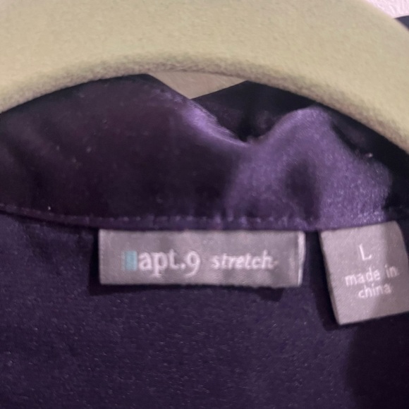 Apt9 stretch top L dark purple - Picture 2 of 3